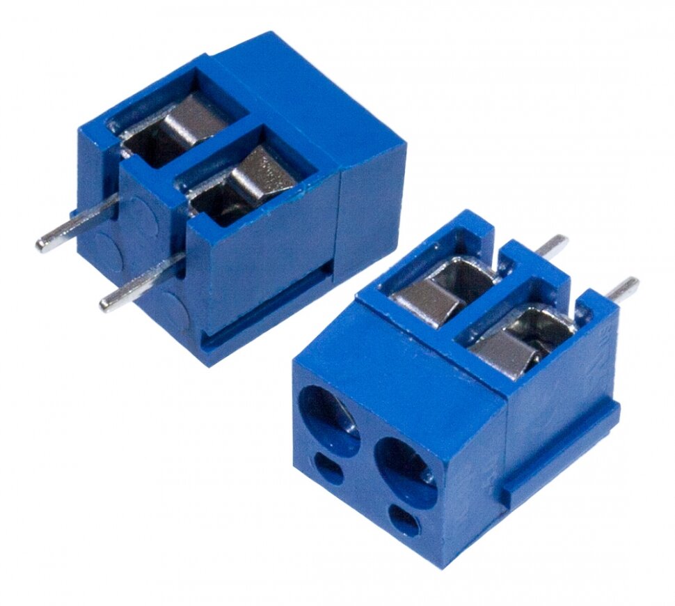 клеммник DG305-5.0-02P-12-00A(H)(2 конт., шаг=5мм, 16А/300В, синий)